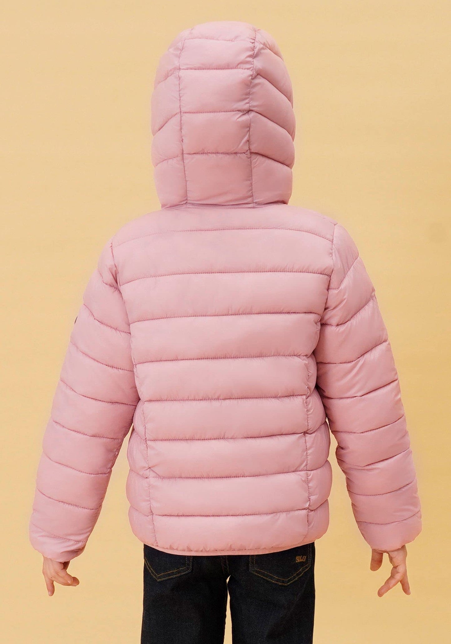 SOLOCOTE Jungen Wintermäntel Leichtgewichtige Wasserabweisende Winddichte Packbare Kapuzen Daunen Wie Wattierung Jacke