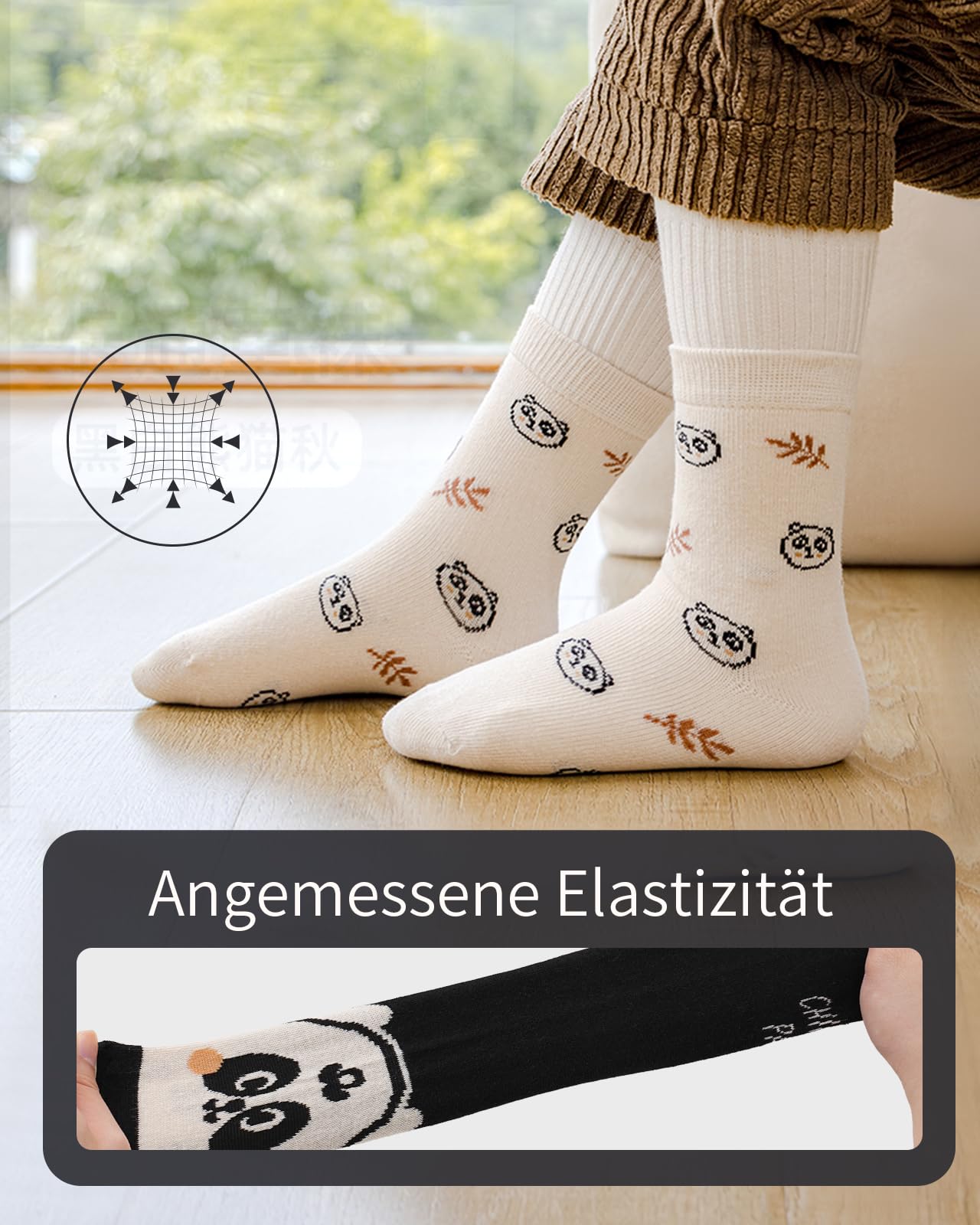 Kyopp 5 Paar Stoppersocken Kinder Baumwolle Socken Jungen Mädchen ABS Anti Rutsch Socken Tiermotive 25-37EU