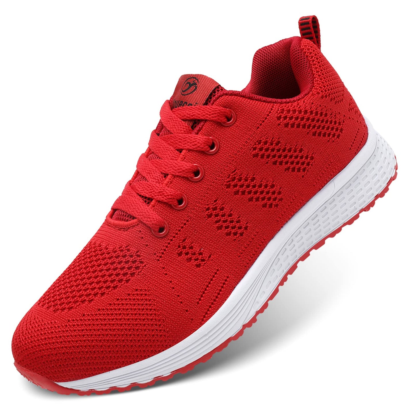 ANBIWANGLUO Damen Turnschuhe Sportliche Laufschuhe Schnürschuhe Atmungsaktive Outdoor Cross Trainer zum Joggen