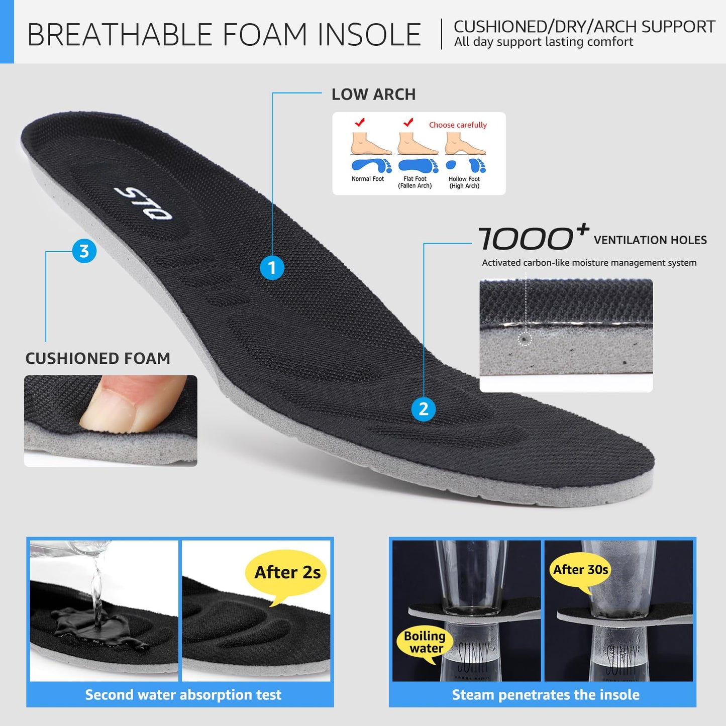 STQ Damen Slip on Sneakers Leichte Turnschuhe zum schlüpfen Bequeme Schlupfschuhe