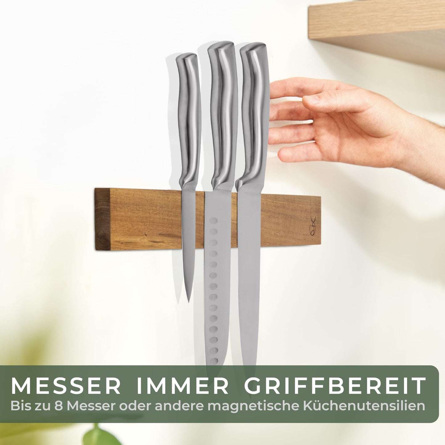 WALDWERK Küchenhelfer Set aus Teakholz - 4 teiliges Kochlöffel Set mit Pfannenwender, Holzlöffel, Nudelschöpfer und Halterung - Kochlöffel Holz - Pfannenwender Holz - Kochutensilien Set