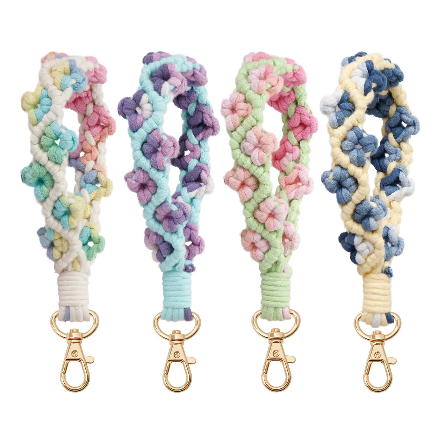 AOKSUNOVA Key Ring Band Macrame Lanyard Short Key Pendant Girls Gift for Women