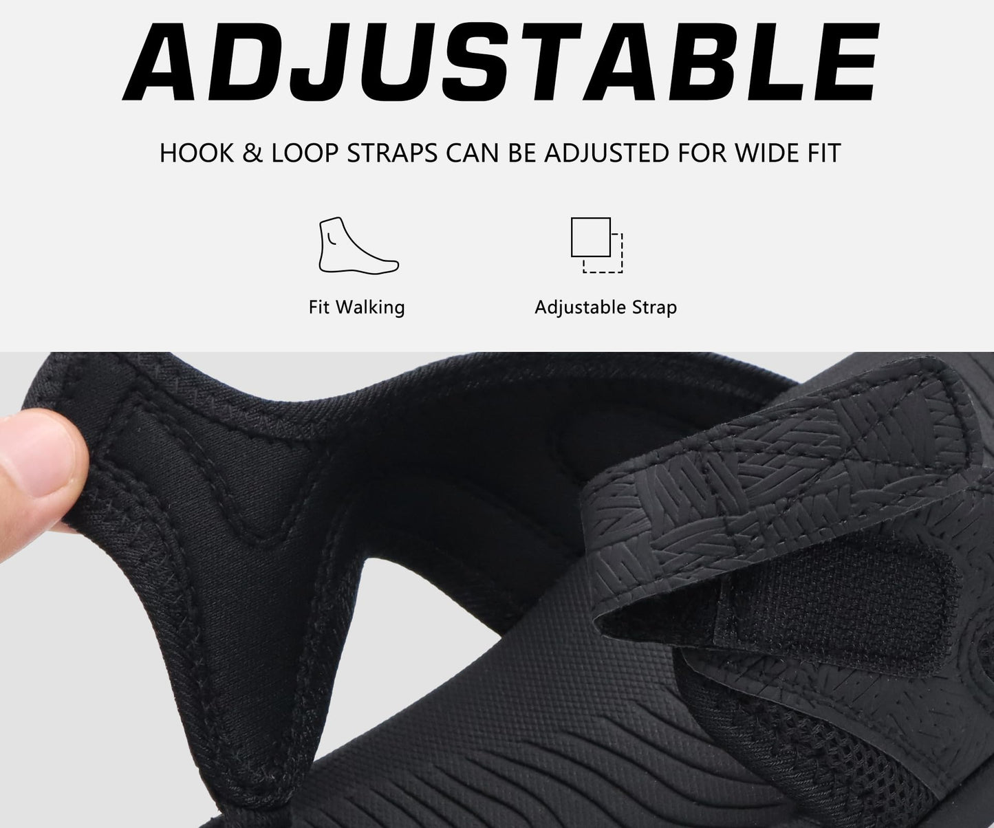 COFACE Sandalen Herren Zehentrenner Weiche Bequeme Flip Flops Arch Support Orthopädische Sommer Leder Sandalen für Herren Badelatschen Outdoor