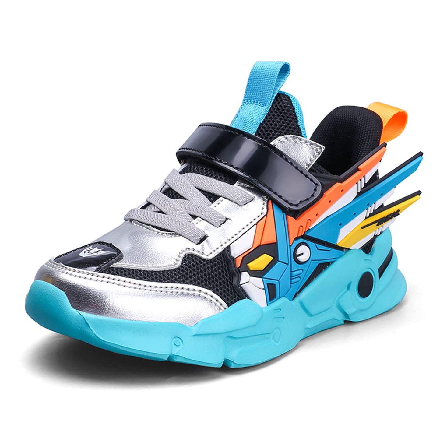 Laufschuhe Kinder Turnschuhe Jungen Mädchen Leicht Klettverschluss Sportschuhe Atmungsaktiv Mesh Sneakers Freizeit Schuhe 27-39