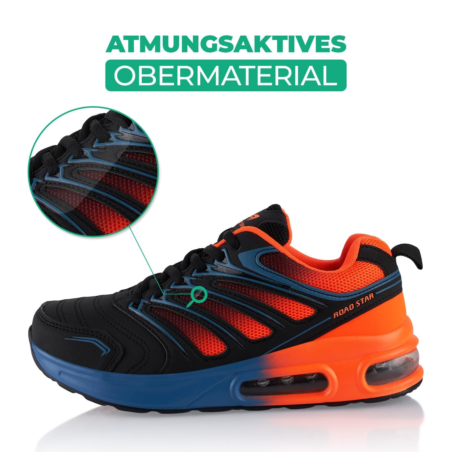 Fusskleidung® Damen Herren Sportschuhe Dämpfung Sneaker leichte Laufschuhe