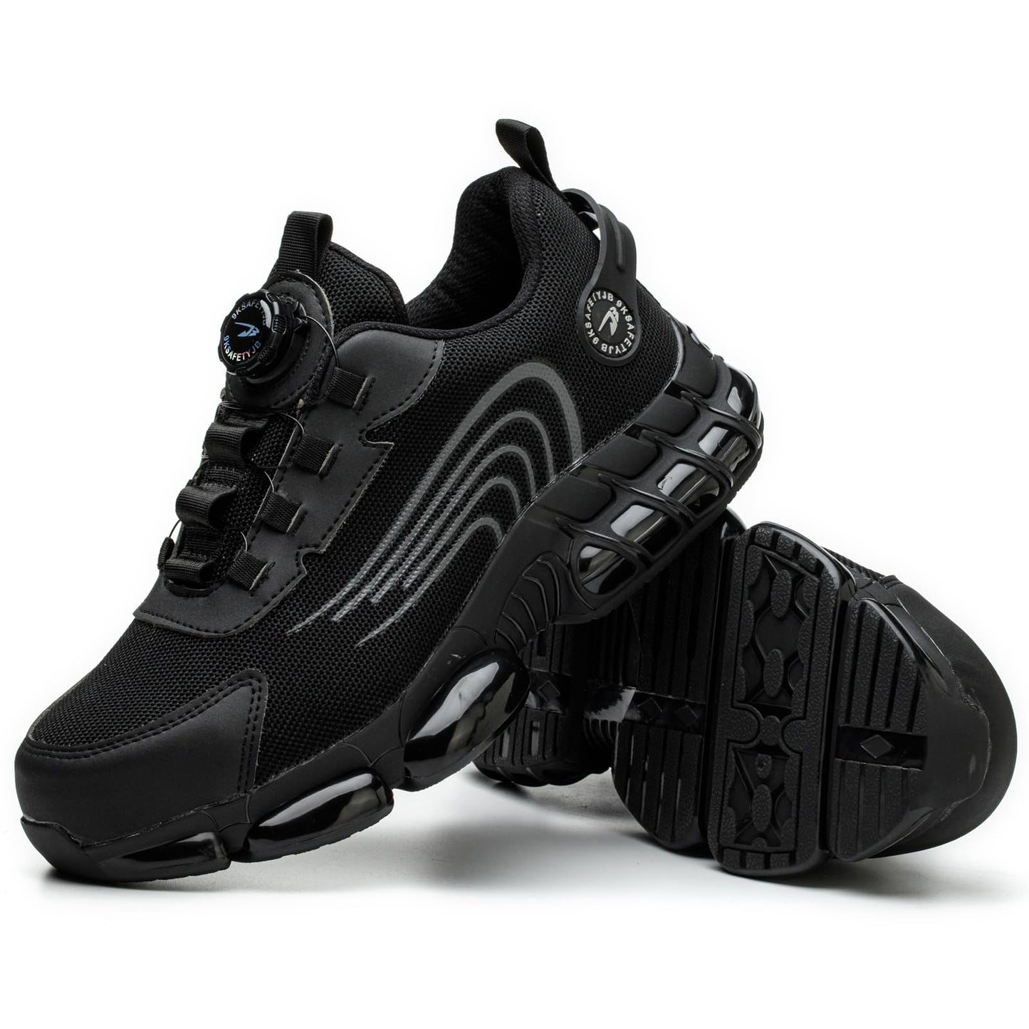 FOGOIN Sicherheitsschuhe Herren S3 Explorer 3.0 Sportliche Arbeitsschuhe Leicht Trends Drehknopf Anti-Smash und Anti-Punktur Arbeit Versicherung Schuhe Unisex