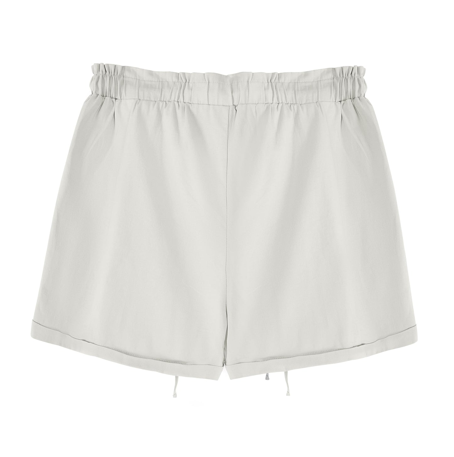 Damen Shorts Hohe Taille Paperbag Kurze Hose Lose A Linie Sommerhose mit Weiten Beinen
