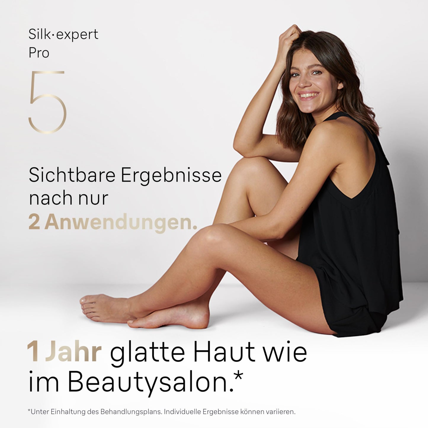 Braun IPL Silk Expert Pro 5 Haarentfernungsgerät Damen, sichtbare Haarentfernung, Designed In Germany, Venus Rasierer, 3 Aufsätze, Alternative zu Laser Haarentfernung, PL5262, weiß/gold