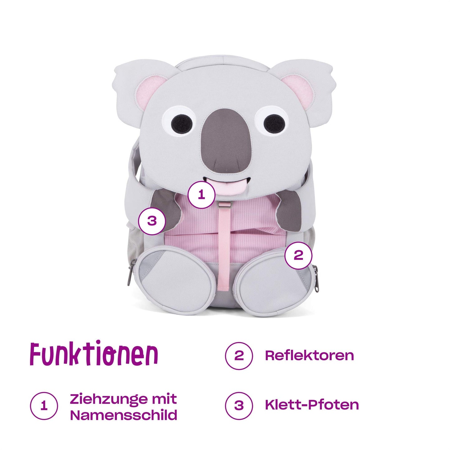 Affenzahn Großer Freund Kindergartenrucksack für 3-5 Jährige Kita Funktional 8L
