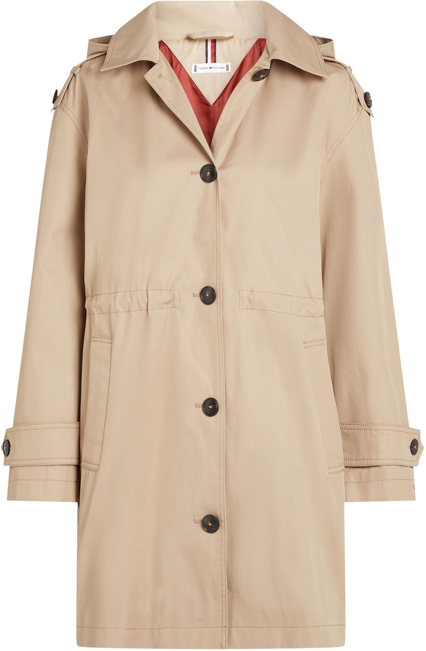 Tommy Hilfiger Damen Ess Cotton Hood Parka Ww0ww43742 ESS COTTON HOOD PARKA WW0WWW43742