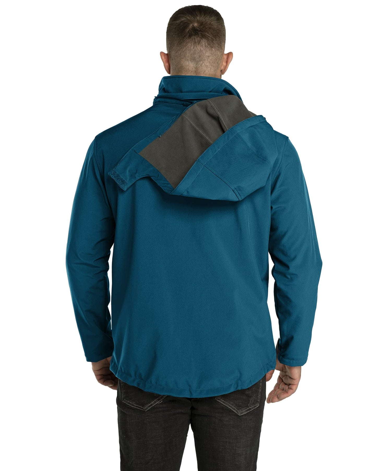 33,000ft Softshelljacke für Herren Wasserdicht Winterjacke Winddicht Warme Fleece Gefüttert Windbreaker Funktionsjacke Outdoorjacke für Wandern Fahrrad Camping