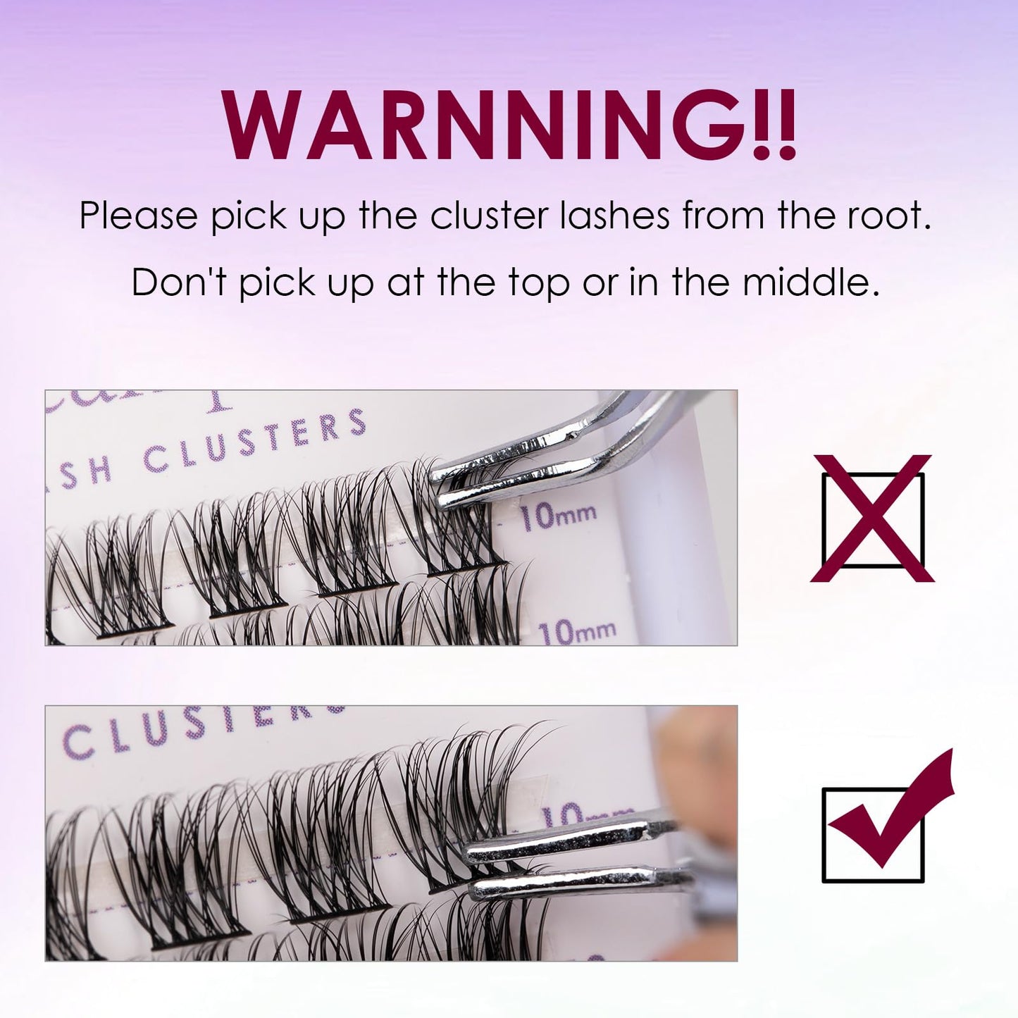 Wimpern Extensions 120 Büschel DIY Lash Extension Set Einzelne Wimpern mit Wimpernkleber und Pinzette für Anfänger Wimpernverlängerung zu Hause Individual Lashes 10-16mm C/D Curl - OP01