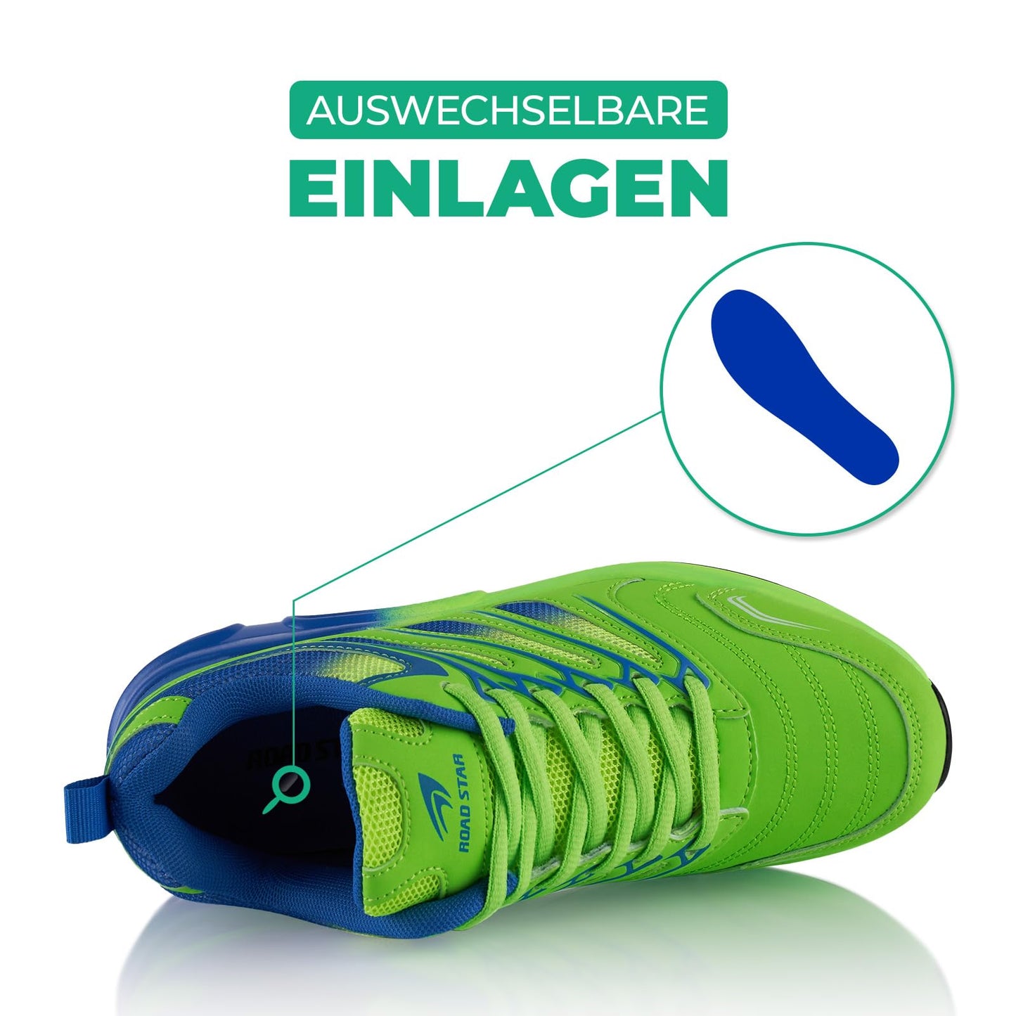 Fusskleidung® Damen Herren Sportschuhe Dämpfung Sneaker leichte Laufschuhe