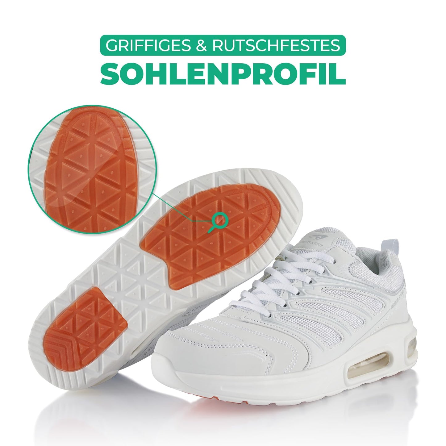 Fusskleidung® Damen Herren Sportschuhe Dämpfung Sneaker leichte Laufschuhe