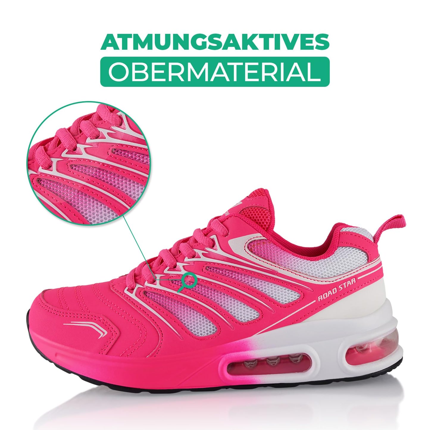 Fusskleidung® Damen Herren Sportschuhe Dämpfung Sneaker leichte Laufschuhe