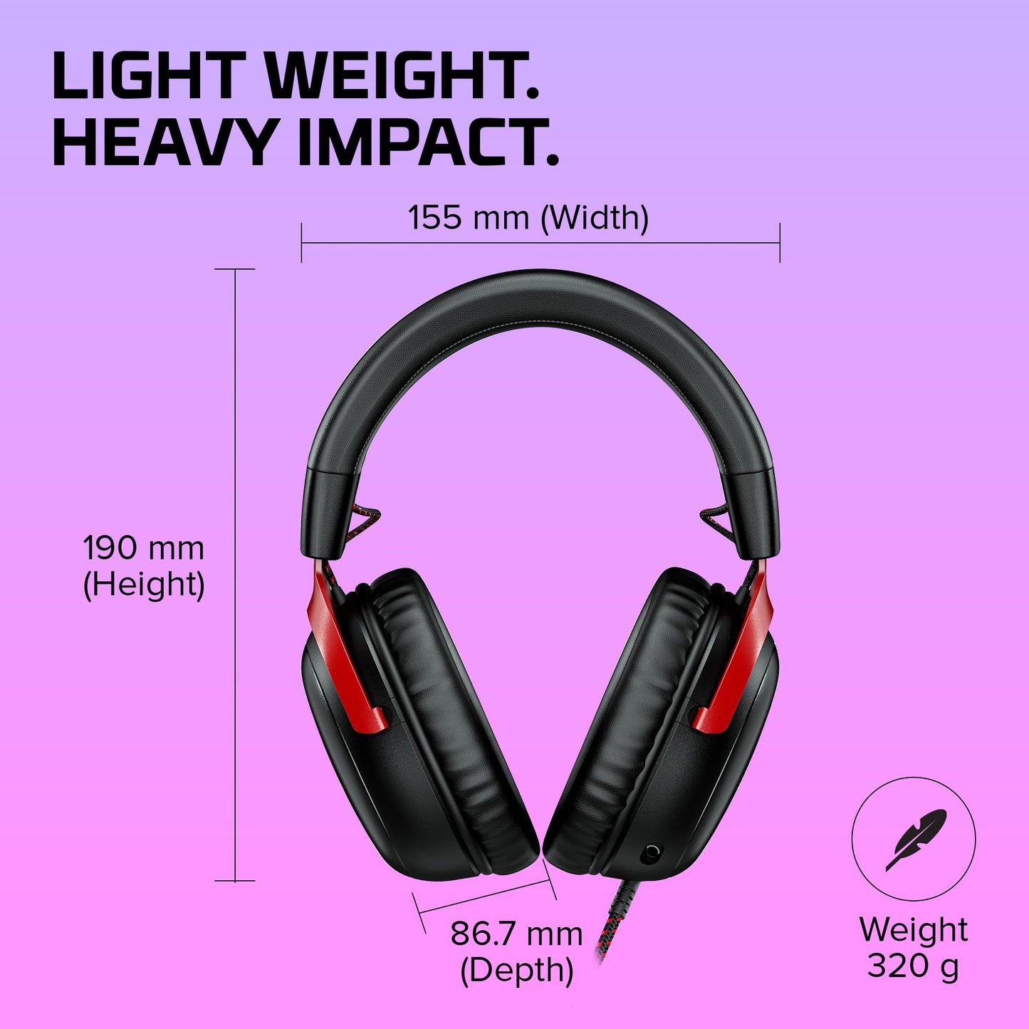 HyperX Cloud III – Kabelgebundenes Gaming-Headset, PC, PS5, Xbox Series X|S, abgewinkelte 53mm-Treiber, DTS, Memory-Schaum, Stabiler Rahmen, ultraklares 10mm-Mikrofon, USB-C, USB-A, 3,5mm, Schwarz
