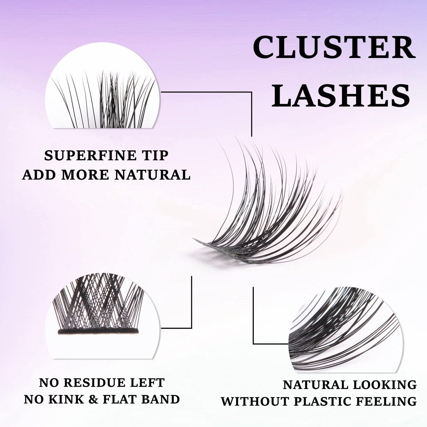 Wimpern Extensions 120 Büschel DIY Lash Extension Set Einzelne Wimpern mit Wimpernkleber und Pinzette für Anfänger Wimpernverlängerung zu Hause Individual Lashes 10-16mm C/D Curl - OP01