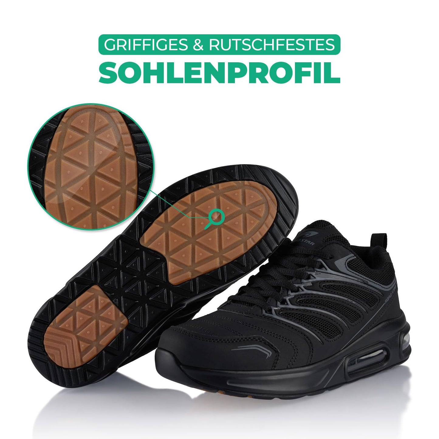 Fusskleidung® Damen Herren Sportschuhe Dämpfung Sneaker leichte Laufschuhe