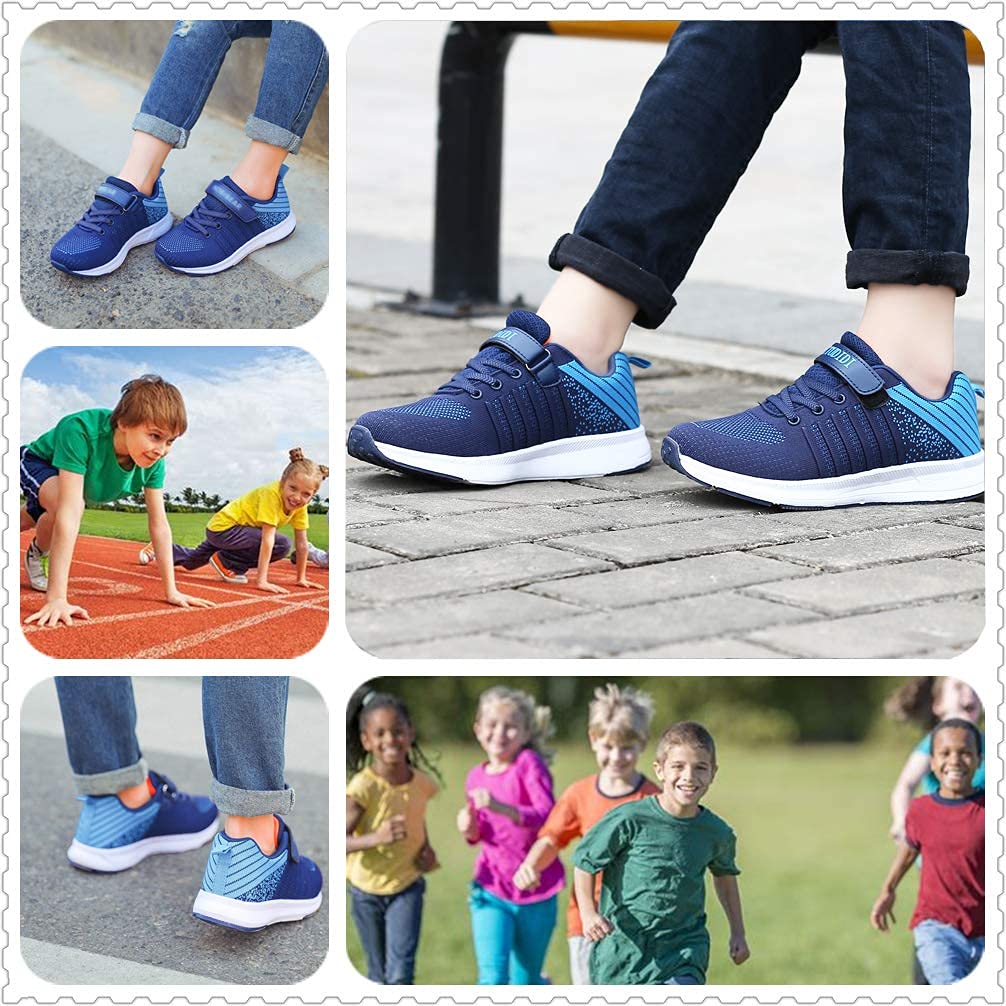 Mitudidi Unisex-Kinder Turnschuhe Mädchen Sportschuhe Leicht Atmungsaktiv Laufschuhe Outdoor Fitnessschuhe Sneaker Hallenschuhe
