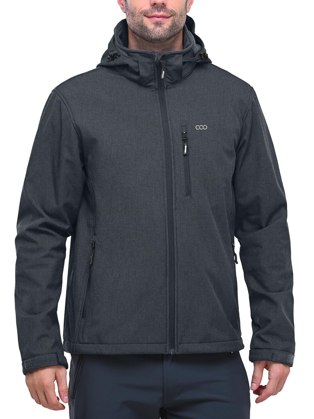 33,000ft Softshelljacke für Herren Wasserdicht Winterjacke Winddicht Warme Fleece Gefüttert Windbreaker Funktionsjacke Outdoorjacke für Wandern Fahrrad Camping