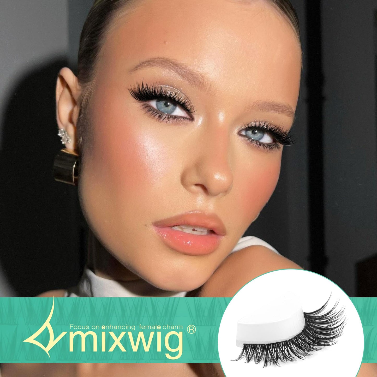 Wimpern Extensions Set Künstliche Wimpern Natürliche DIY Wimpernverlängerung Cluster Wimpern 16MM Individuelle Lashes Kit 40D Nerz Wimpern Fluffy mit Lash Bond und Seal Lash Tweezers