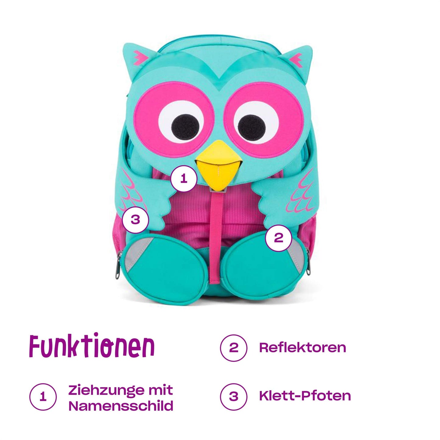 Affenzahn Großer Freund Kindergartenrucksack für 3-5 Jährige Kita Funktional 8L