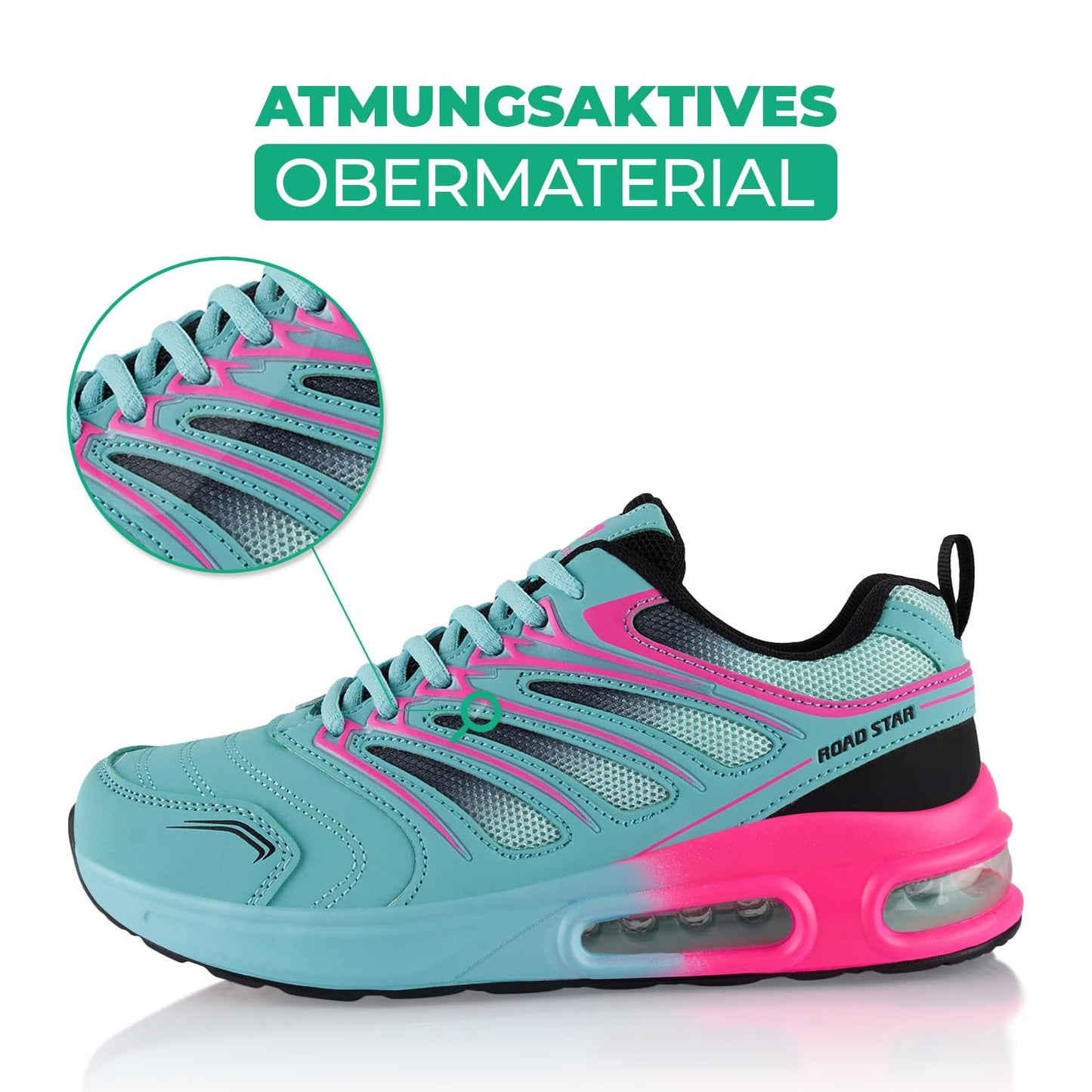 Fusskleidung® Damen Herren Sportschuhe Dämpfung Sneaker leichte Laufschuhe