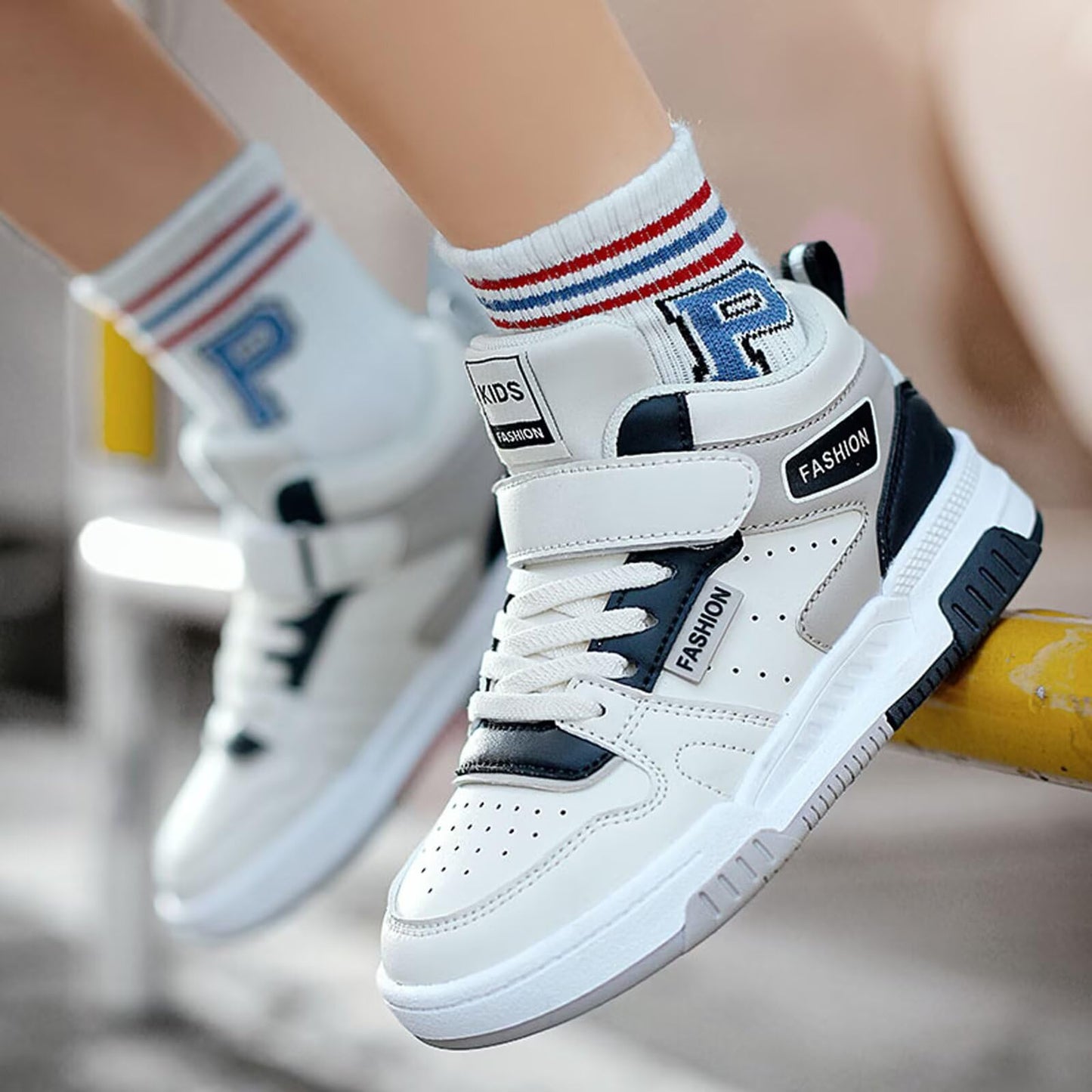 Gemzon Trainers Boys Indoor Shoes Girls Kids Tennis Non-Slip Leisure Shoes Kids Boys Girls Trainers Size 27-38