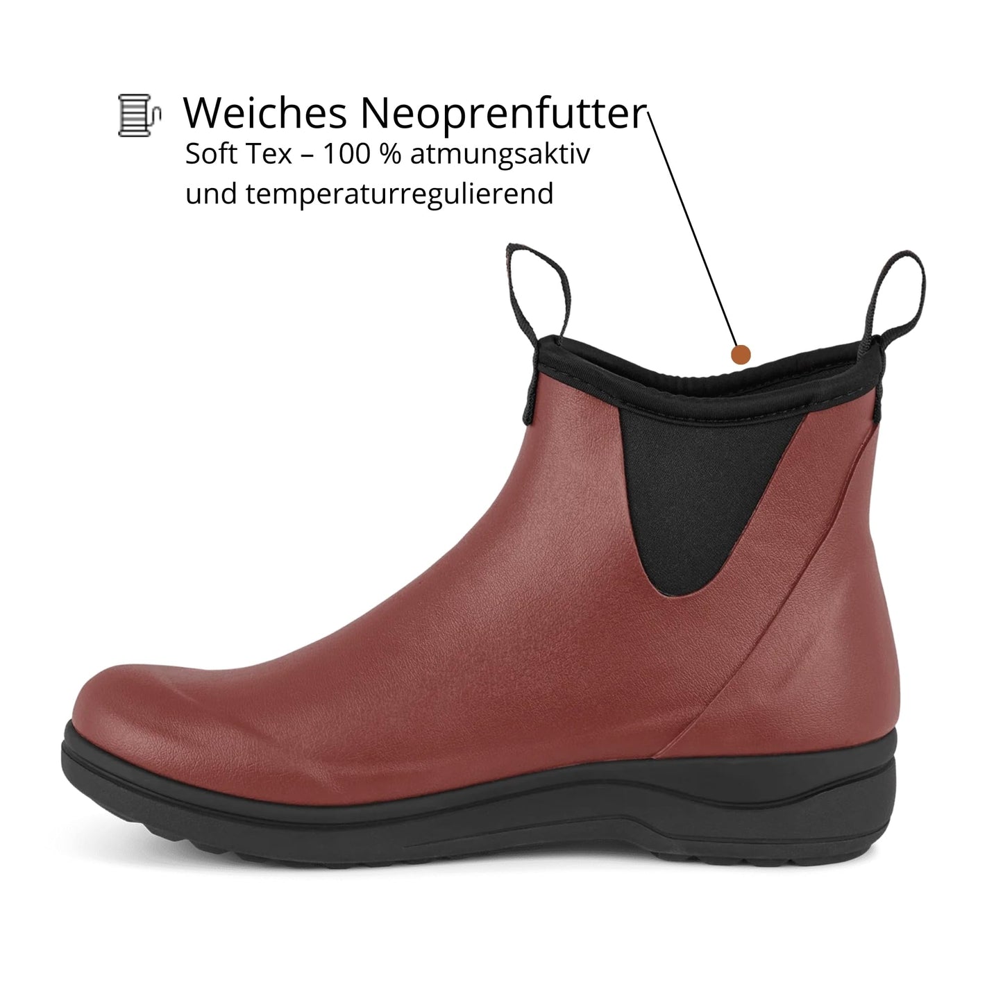Green Comfort Gummistiefel Damen Halbhoch | Wasserdicht Gummistiefel Damen Kurz für Outdoor und Garten