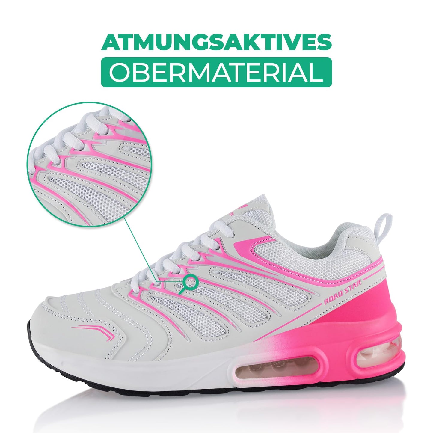Fusskleidung® Damen Herren Sportschuhe Dämpfung Sneaker leichte Laufschuhe
