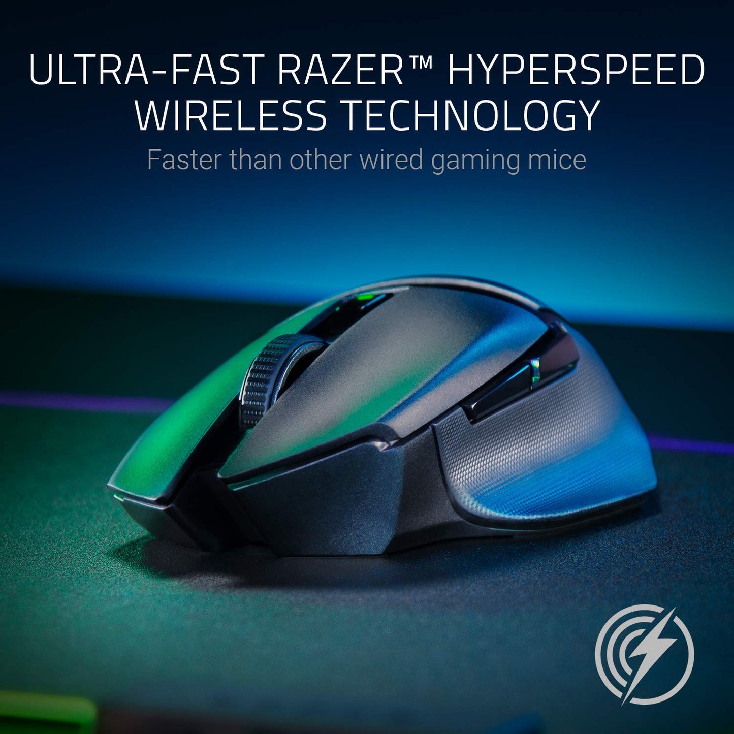 Razer Basilisk V3 - Kabelgebundene, anpassbare Gaming Maus mit Chroma RGB für PC/Mac (10+1 programmierbare Tasten, neigbares HyperScroll Mausrad, ergonomisches Design) Schwarz