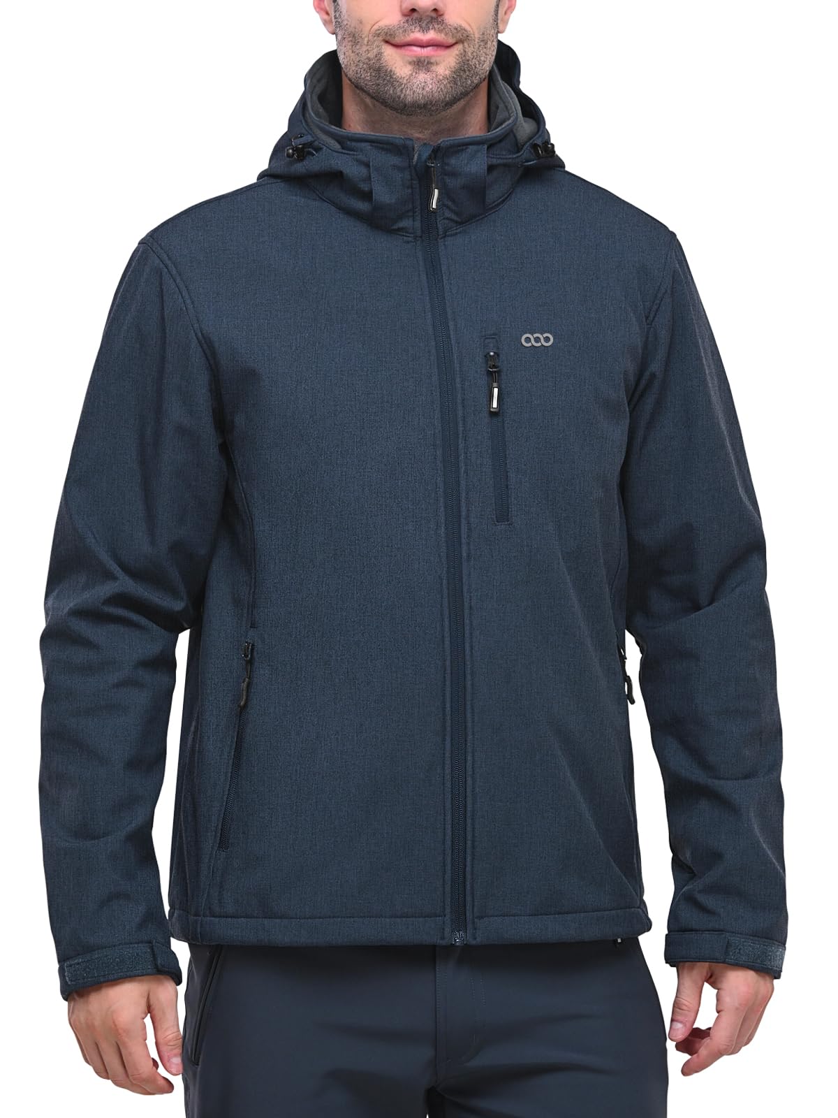 33,000ft Softshelljacke für Herren Wasserdicht Winterjacke Winddicht Warme Fleece Gefüttert Windbreaker Funktionsjacke Outdoorjacke für Wandern Fahrrad Camping