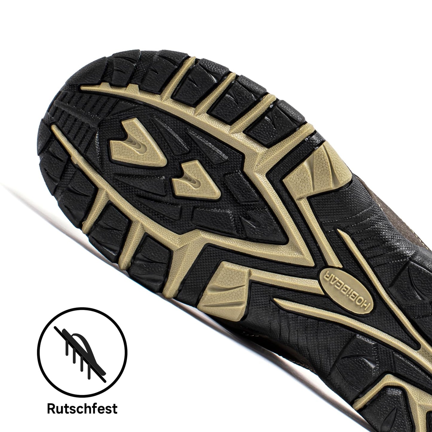 HOBIBEAR Herren Flip Flops Zehentrenner Arch Support Outdoor Sandalen Sommer Beach Surfen Sommerschuhe Rutschfest Hausschuhe Pantoletten