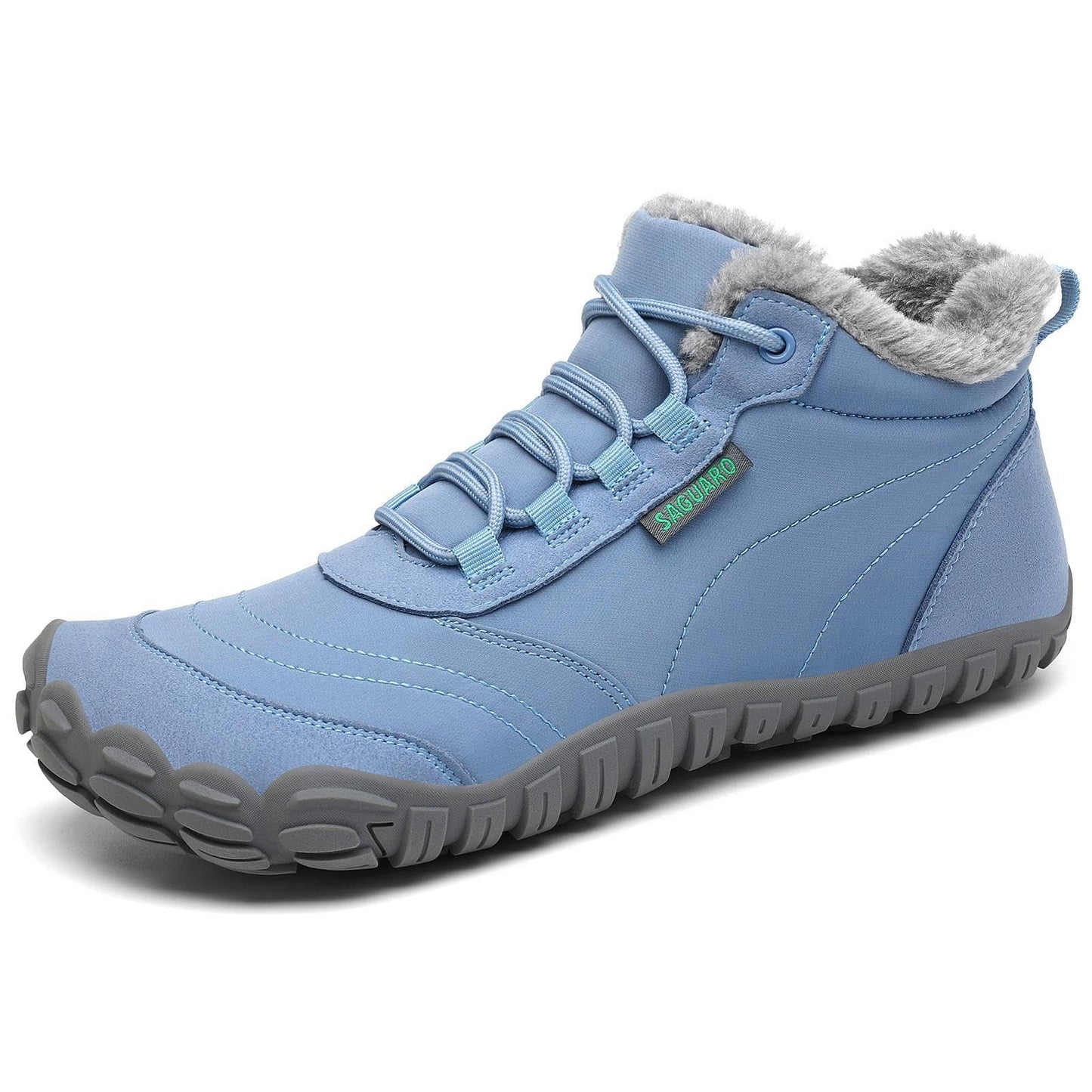 SAGUARO Winter Barfußschuhe Warm Gefüttert Winterschuhe für Damen Herren,EU Gr.36-48