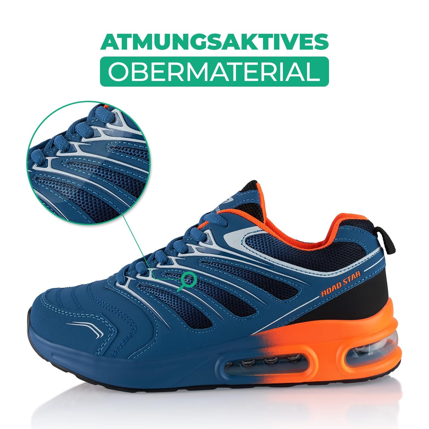 Fusskleidung® Damen Herren Sportschuhe Dämpfung Sneaker leichte Laufschuhe