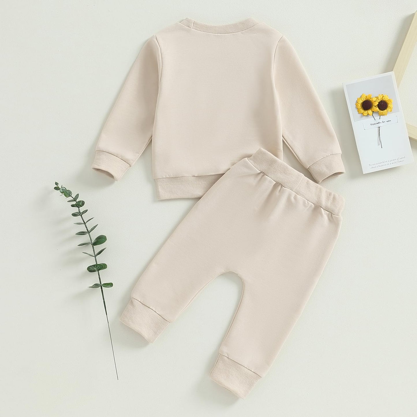 Himllauen Baby Mädchen Kleidung Sweatshirt + Lange Hose Zweiteiler Babykleidung Set Kleinkind Outfits