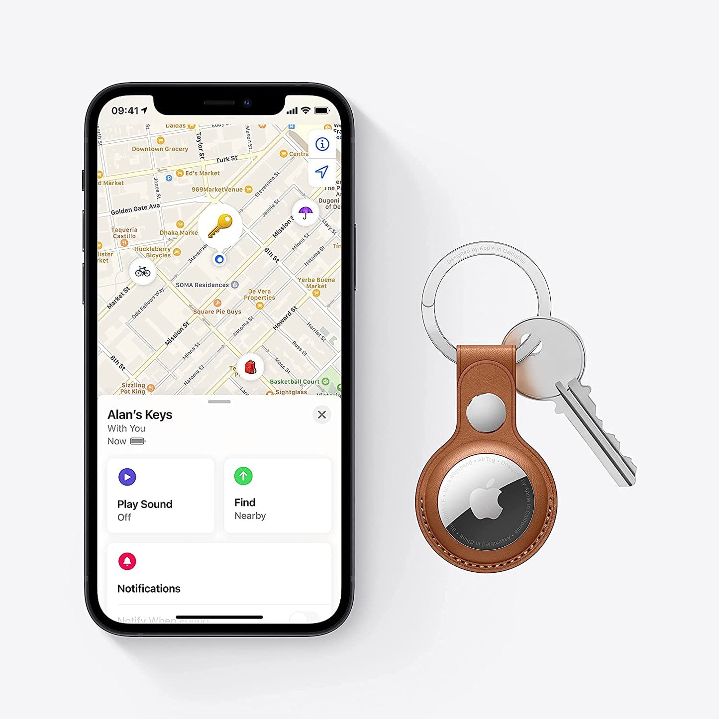 Apple AirTag 4er Pack - Finde und behalte Deine Sachen im Blick: Schlüssel, Geldbörsen, Gepäck, Rucksäcke und mehr. Einfaches Einrichten mit iPhone oder iPad. Austauschbare Batterie