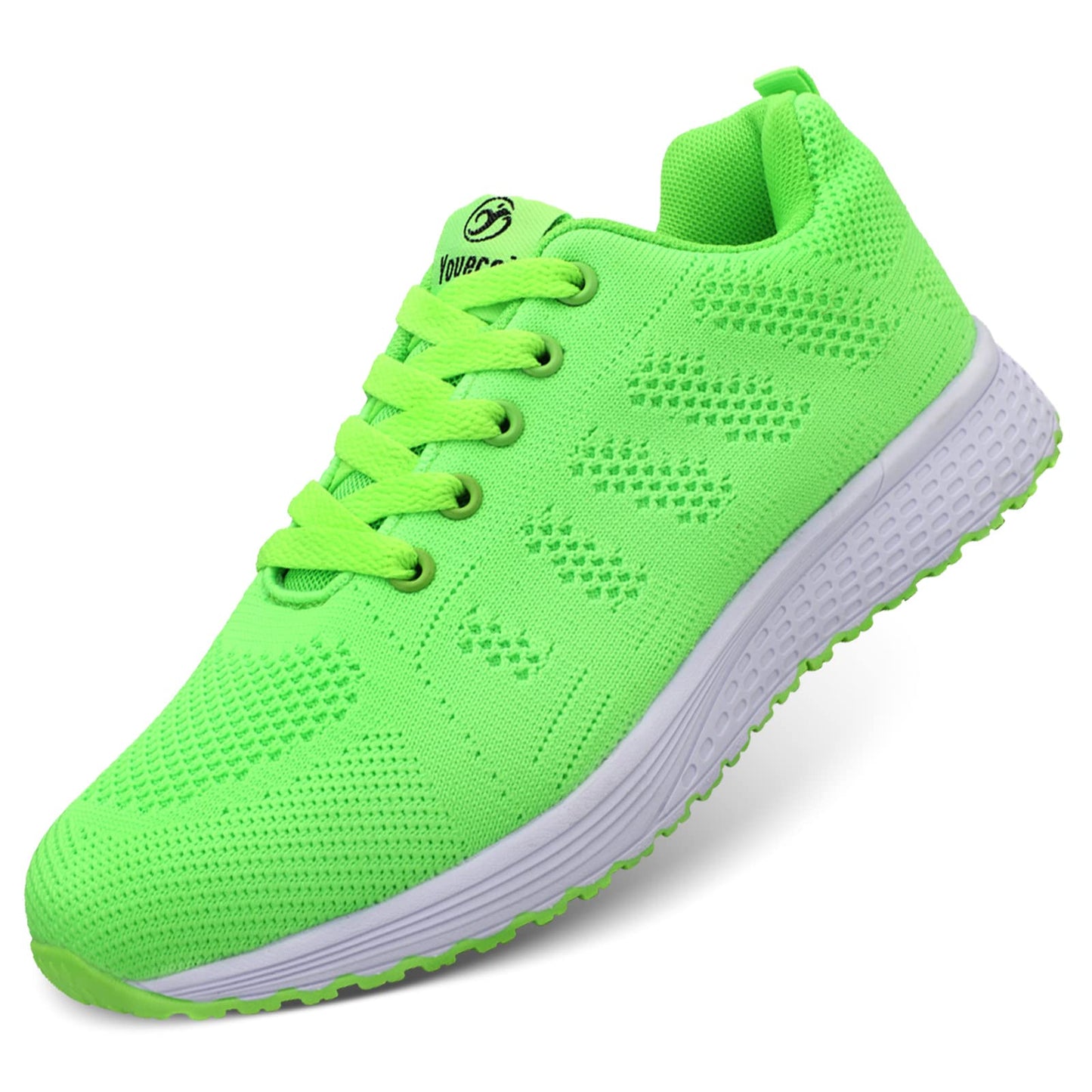 ANBIWANGLUO Damen Turnschuhe Sportliche Laufschuhe Schnürschuhe Atmungsaktive Outdoor Cross Trainer zum Joggen