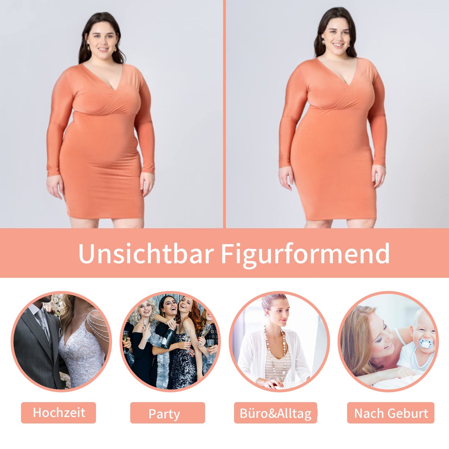 YARRCO Bauchweg Unterhose Damen Miederslips Shapewear Miederhose Hohe Taille Body Shaper Unterwäsche