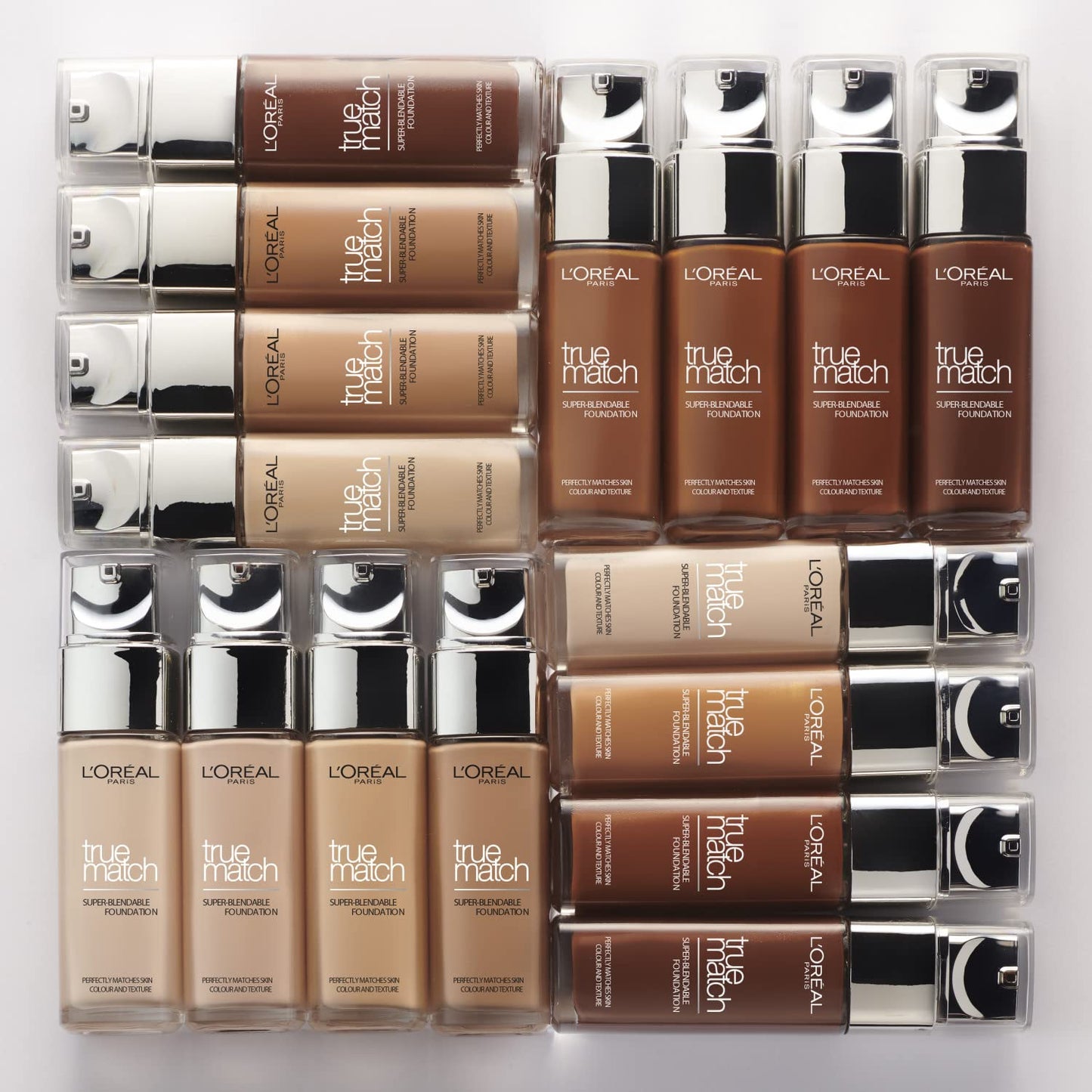 L'Oréal Paris Make up, Flüssige Foundation mit Hyaluron und Aloe Vera, True Match Make-Up, Nr. 5.N Sand, 30 ml