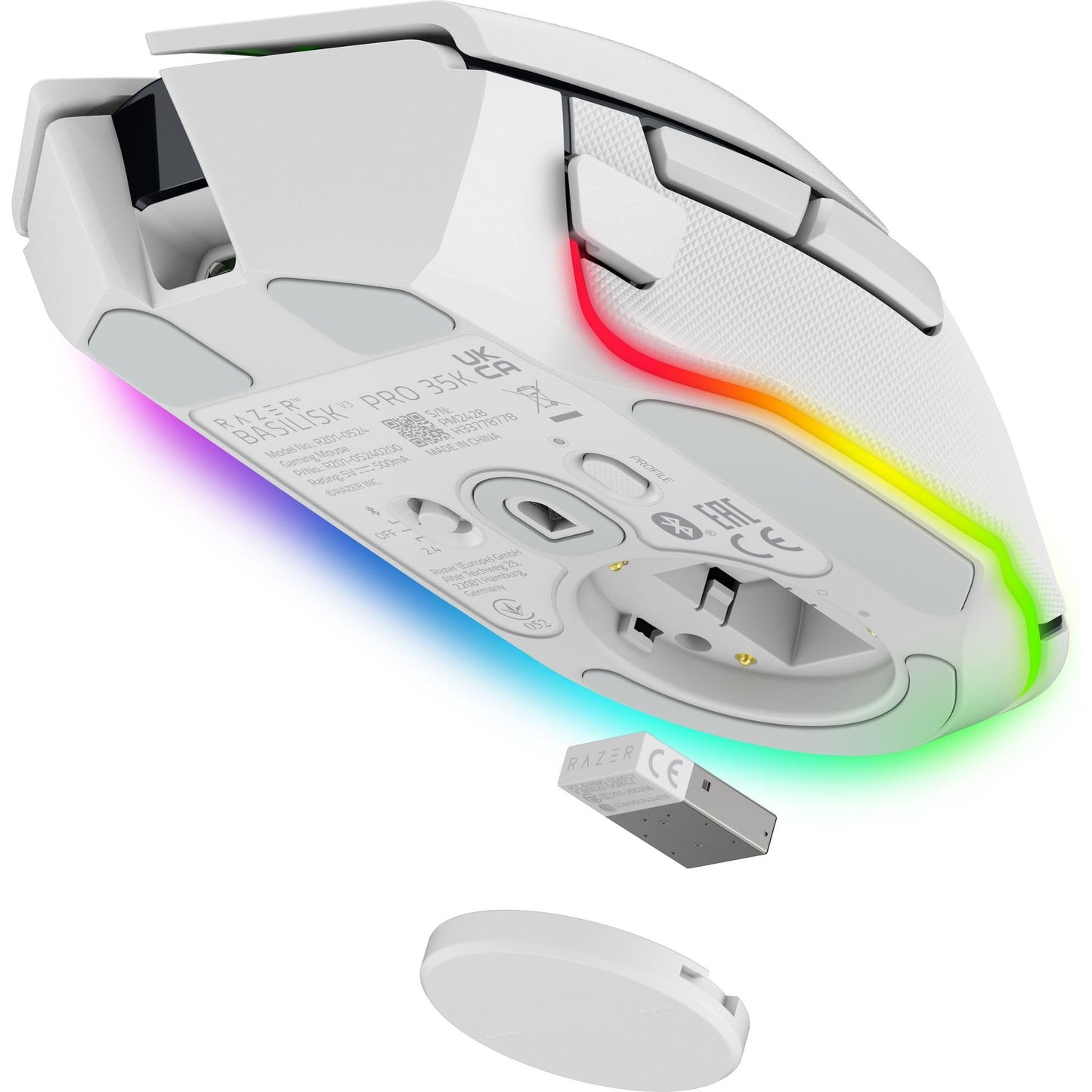 Razer Basilisk V3 - Kabelgebundene, anpassbare Gaming Maus mit Chroma RGB für PC/Mac (10+1 programmierbare Tasten, neigbares HyperScroll Mausrad, ergonomisches Design) Schwarz