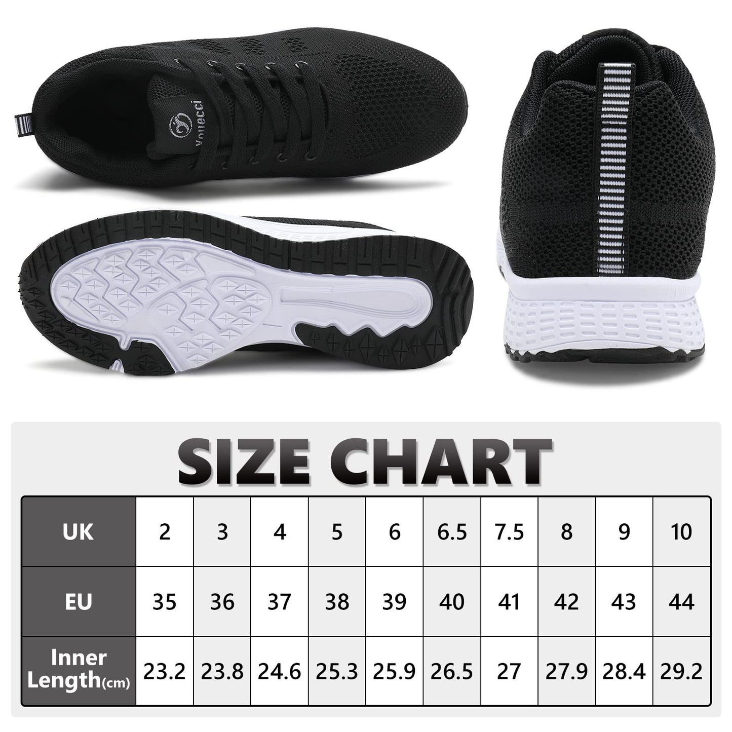 ANBIWANGLUO Damen Turnschuhe Sportliche Laufschuhe Schnürschuhe Atmungsaktive Outdoor Cross Trainer zum Joggen