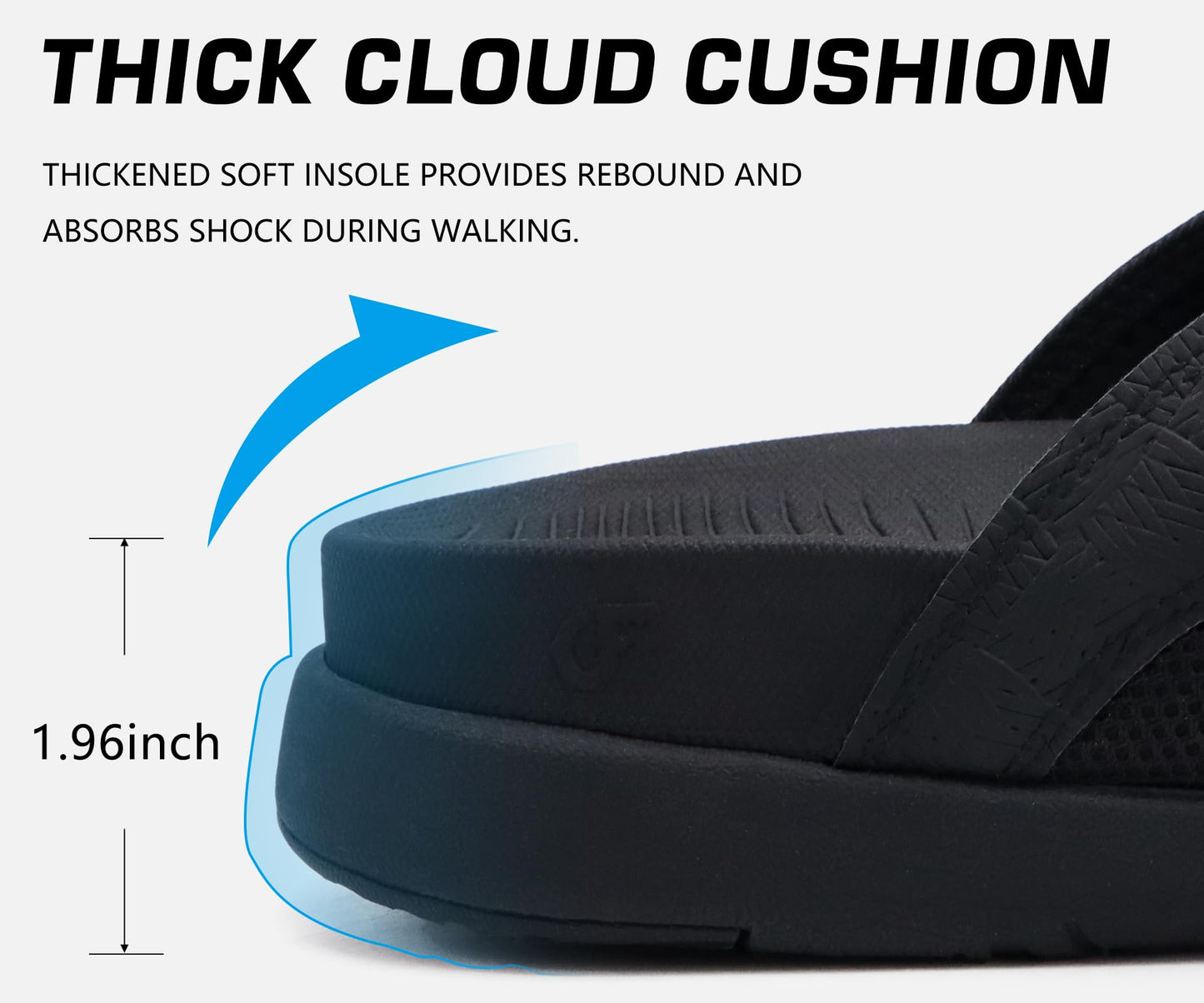 COFACE Sandalen Herren Zehentrenner Weiche Bequeme Flip Flops Arch Support Orthopädische Sommer Leder Sandalen für Herren Badelatschen Outdoor