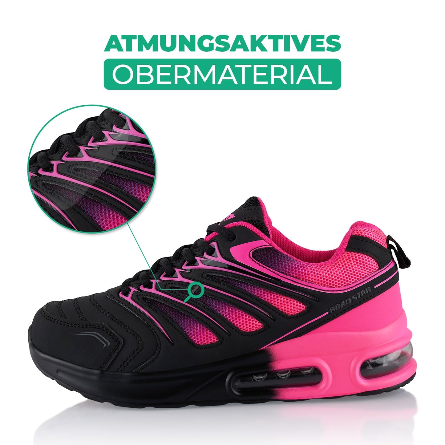 Fusskleidung® Damen Herren Sportschuhe Dämpfung Sneaker leichte Laufschuhe