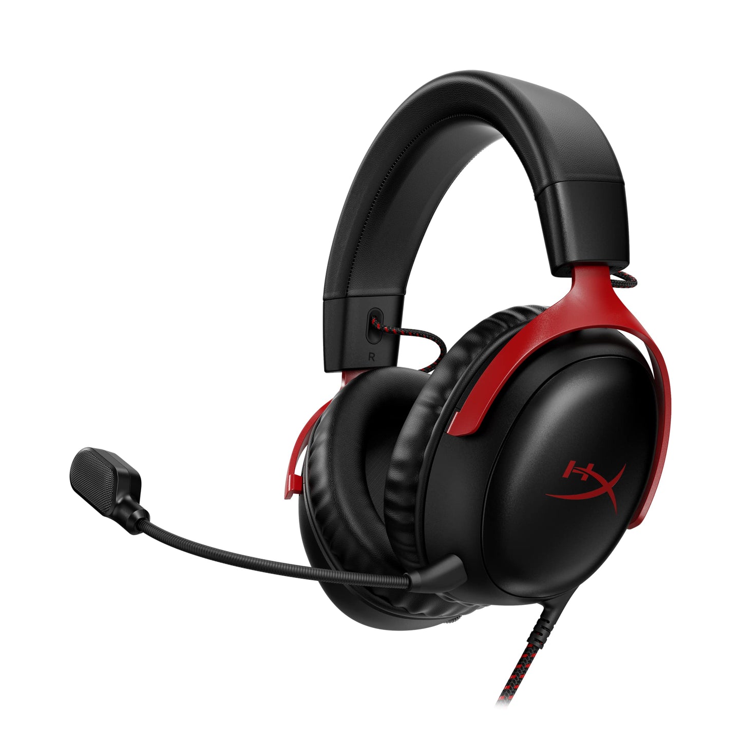 HyperX Cloud III – Kabelgebundenes Gaming-Headset, PC, PS5, Xbox Series X|S, abgewinkelte 53mm-Treiber, DTS, Memory-Schaum, Stabiler Rahmen, ultraklares 10mm-Mikrofon, USB-C, USB-A, 3,5mm, Schwarz
