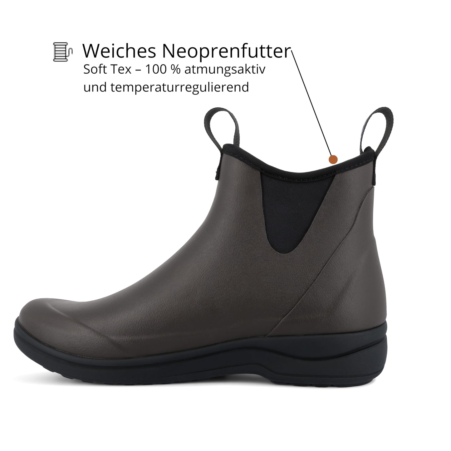Green Comfort Gummistiefel Damen Halbhoch | Wasserdicht Gummistiefel Damen Kurz für Outdoor und Garten