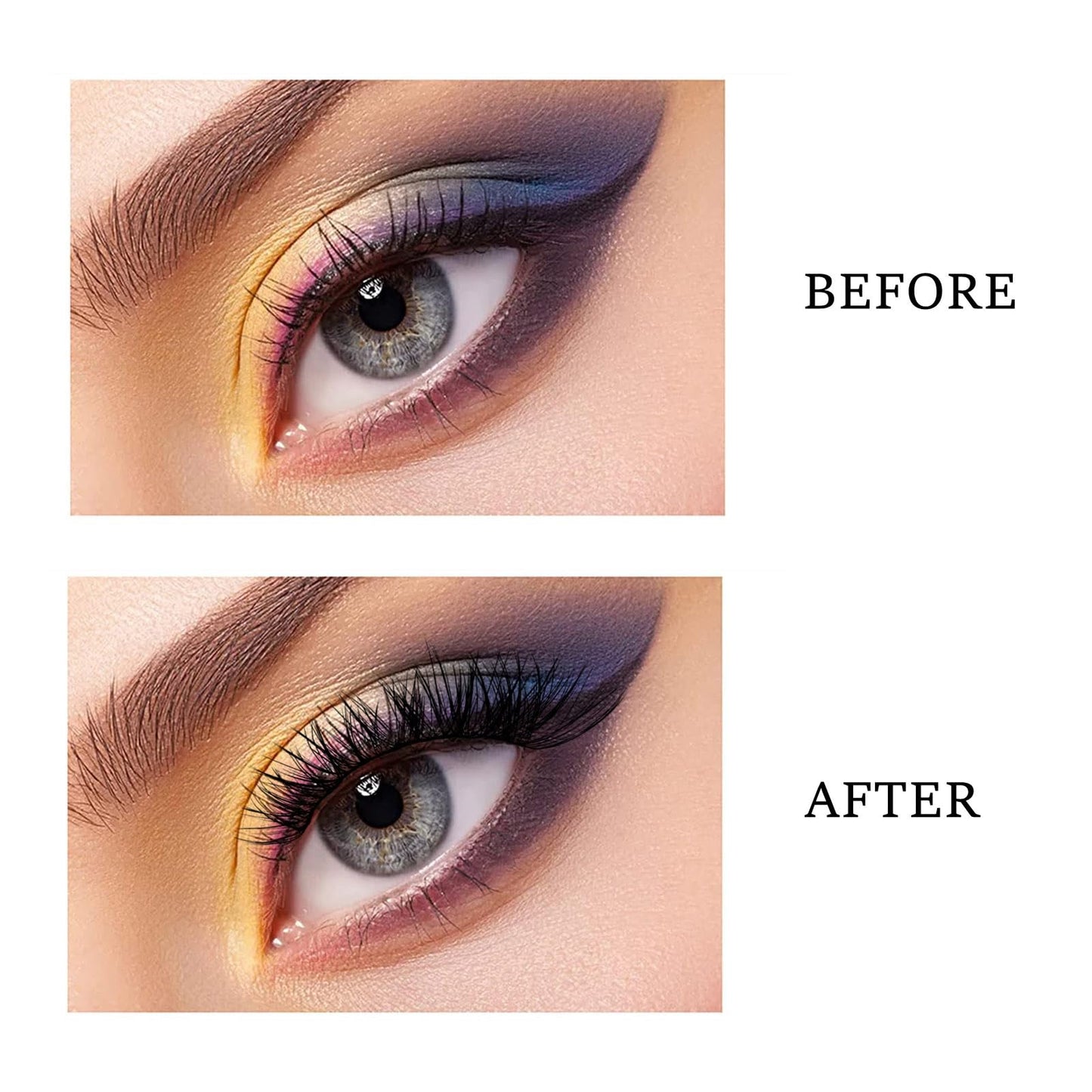 Wimpern Extensions 120 Büschel DIY Lash Extension Set Einzelne Wimpern mit Wimpernkleber und Pinzette für Anfänger Wimpernverlängerung zu Hause Individual Lashes 10-16mm C/D Curl - OP01