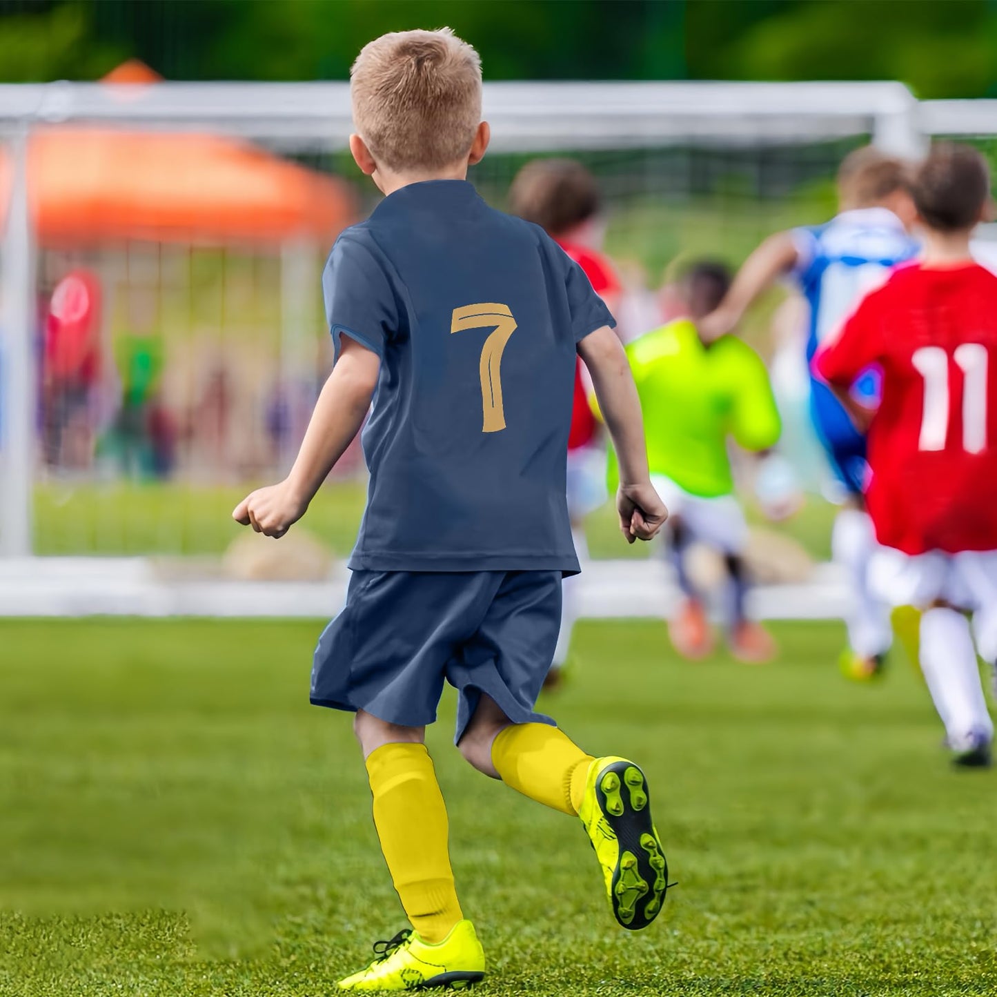 Sternstunde Trikot Sets Kinder, Hause/Auswärts Fußballtrikot für Kinder,Herren Jungen Fussball Jersey Football Trikots, Sportshirt Junge Football Training Tshirts Shorts und Socken Anzug