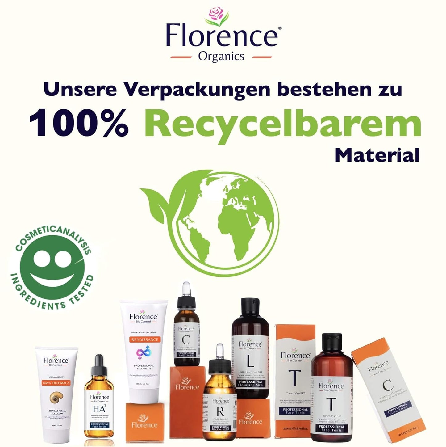 60ml Bio Hyaluron Serum mit Vitamin C, E. Hochkonzentriert Anti-Falten, Anti-Aging und Dunkle-Flecken. Hyaluronsäure-Gesichtsserum, ideal als Augenkonturcreme und für Dermaroller. Vegane Naturkosmetik