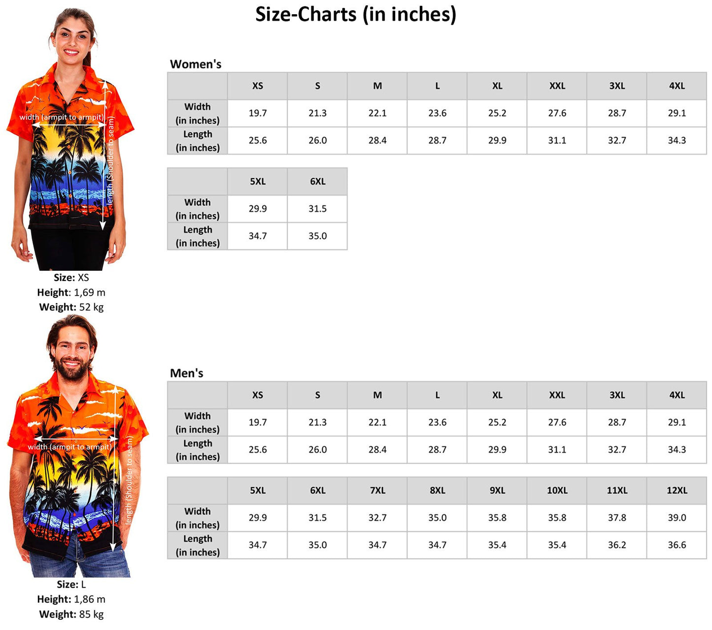 King Kameha Funky Hawaiihemd, Kurzarm, Boom Bang, Monoschwarz, 4XL